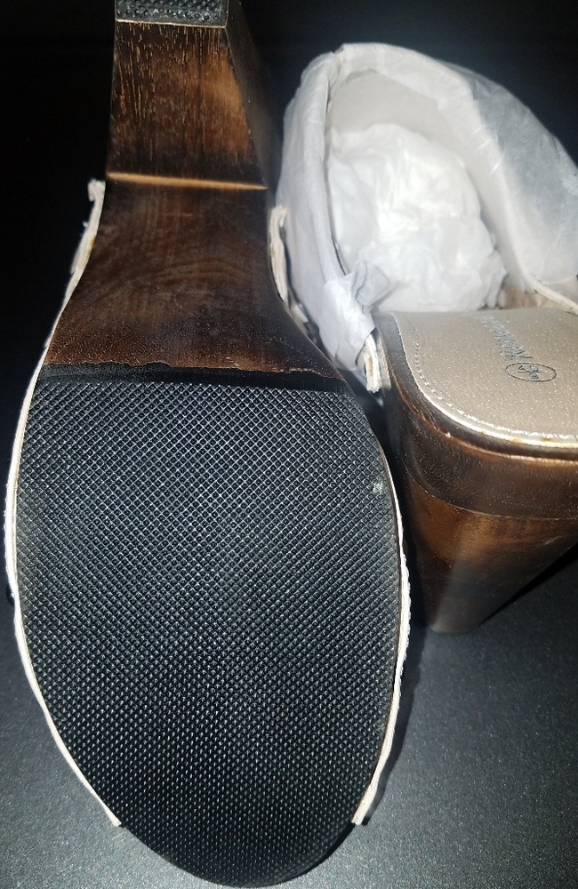 NEW Accrue Peep-Toe Mules (sz.9) - Picture 3 of 4